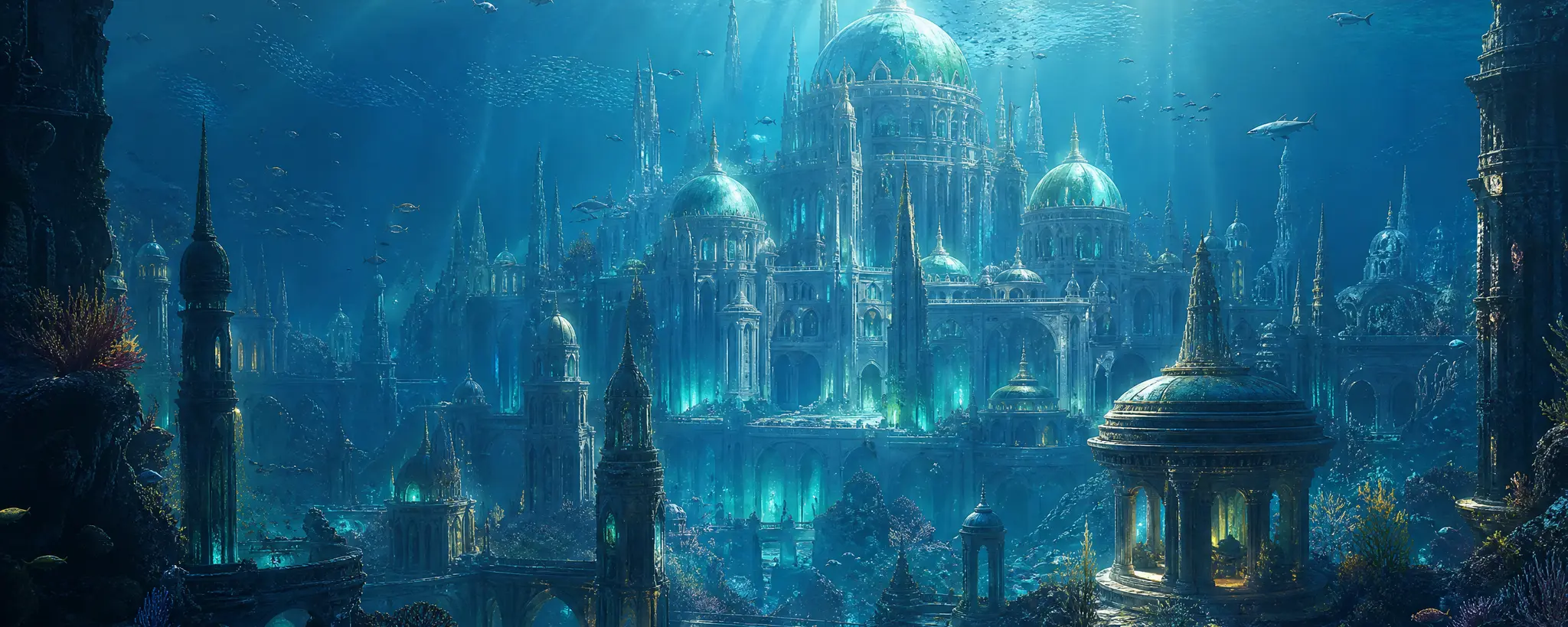 Atlantis — leuchtende Unterwasser-Metropole